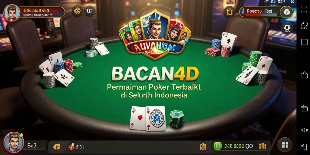 Tampilan gameplay BACAN4D yang seru dalam permainan Poker.