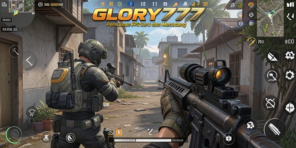 Tampak intensnya pertempuran dalam gameplay <strong>GLORY777</strong> dengan grafis yang memukau.