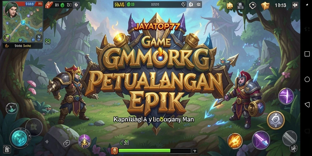 Tangkapan layar gameplay JAYATOP77 menampilkan petualangan seru dalam dunia MMORPG.