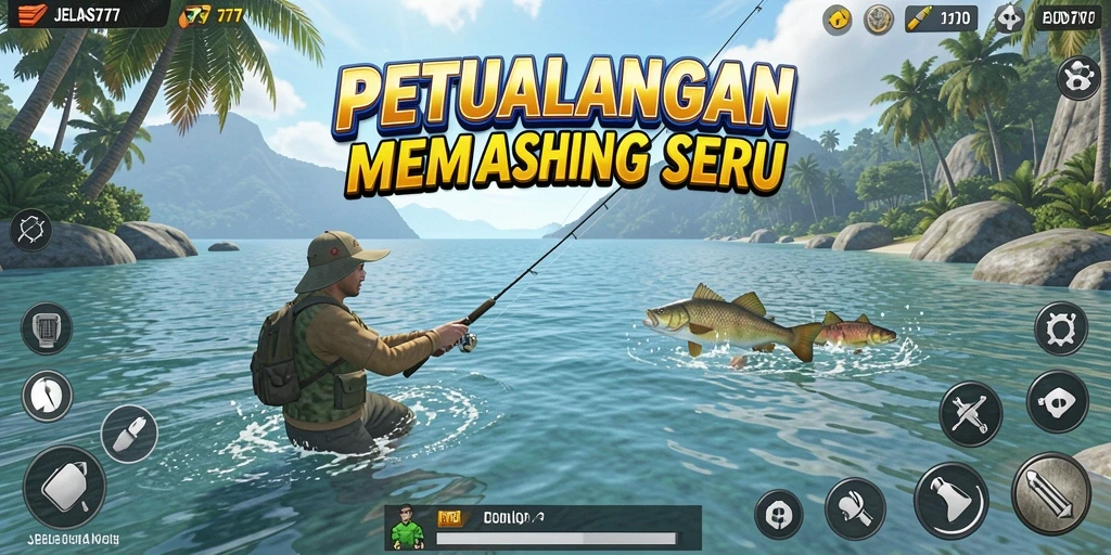Gameplay seru saat memancing di <strong>JELAS777</strong> dengan teman-teman.