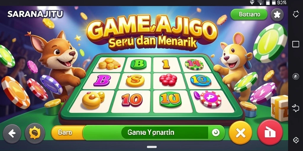Tampilan gameplay menarik dari SARANAJITU saat bermain Bingo.